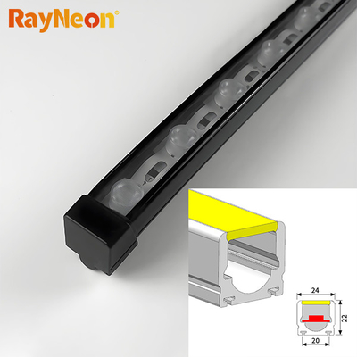 Top And Side Bend Flexible LED Neon Strip Lights 24V Silicone Flex LED Wall Washer IP65