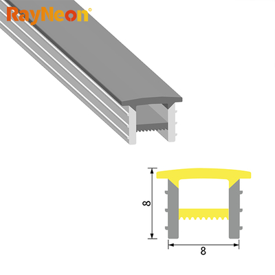 08*08mm Indoor LED Strip With Silicone Cover With Neon Border UV ETL FCC Certified