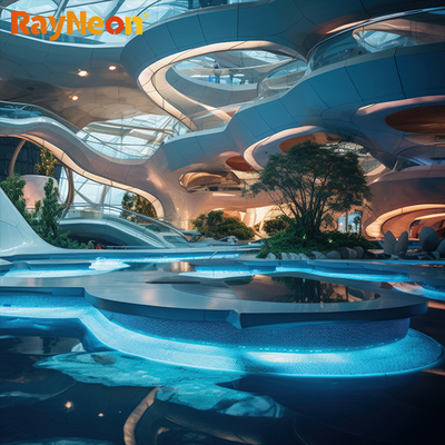 LED Silicone Neon Strip 180 Degree Waterproof Circular Outdoor Flexible LED Neon Light