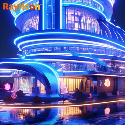 Fan Shaped Silicone Neon Strip Light Waterproof Flexible 90 Degree Curved LED Strip Light