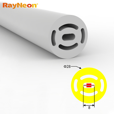 UV Resistant Silicone Circular LED Neon Flex 360° IP67 Flexible Neon LED Strip Light