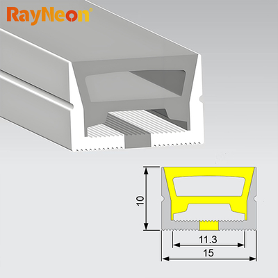 Anti Yellowing Silicone Neon Tube 15*10mm Side View LED Strip Customized Color And Length