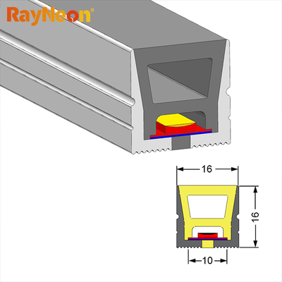 16*16 Waterproof IP65 LED Silicone Neon Strips Overhead 24V 2835 Flexible Outdoor Neon Light Strips