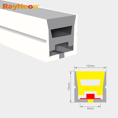 Silicone flexible waterproof LED neon light 12 * 12mm indoor and outdoor neon decorative lights