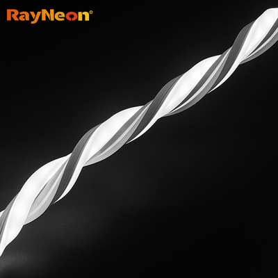 Silicone flexible waterproof LED three sided luminous neon light 12 * 12mm indoor and outdoor neon decorative light