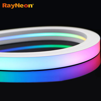12 * 12 LED neon light strip with outdoor waterproof atmosphere lighting project, building body lighting illusion color DMX512 running horse light strip source factory