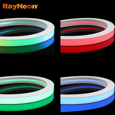 12 * 12 LED neon light strip with outdoor waterproof atmosphere lighting project, building body lighting illusion color DMX512 running horse light strip source factory