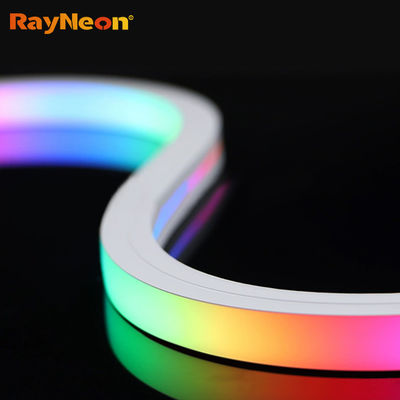 12 * 12 LED neon light strip with outdoor waterproof atmosphere lighting project, building body lighting illusion color DMX512 running horse light strip source factory